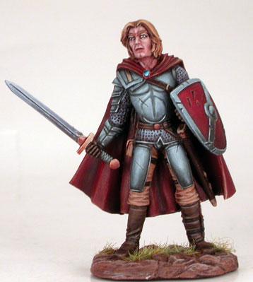 Dark Sword Miniatures: Visions in Fantasy: Male Fighter with Sword and Shield - Easley 