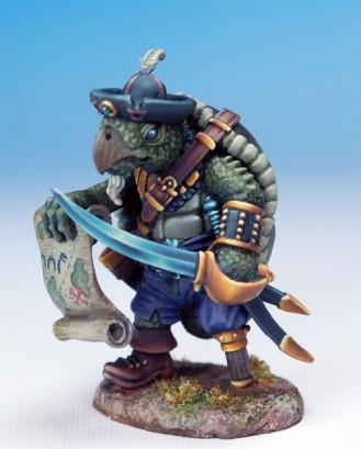 Dark Sword Miniatures: Critter Kingdoms- Sea Turtle Pirate 