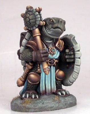 Dark Sword Miniatures: Critter Kingdoms- Tortoise Cleric 