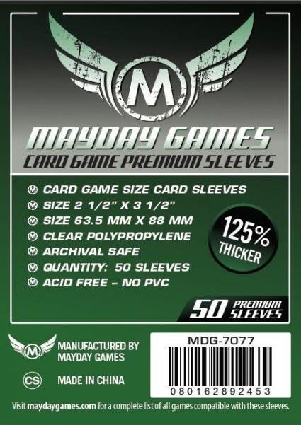 Mayday: Premium Card Game Sleeves (MDG-7077 63.5 X 88mm)  