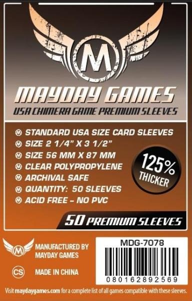 Mayday: Premium USA Chimera Sleeves (MDG-7078 57.5mm X 89mm) 