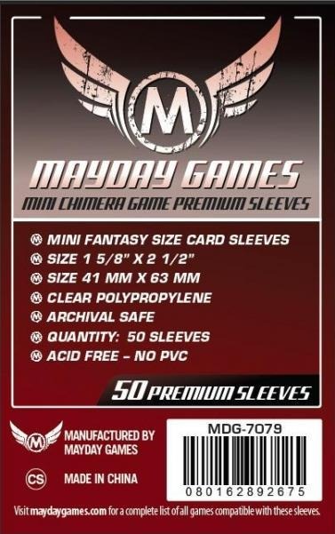 Mayday: Premium Mini Chimera Sleeves (MDG-7079 43mm X 65mm) 
