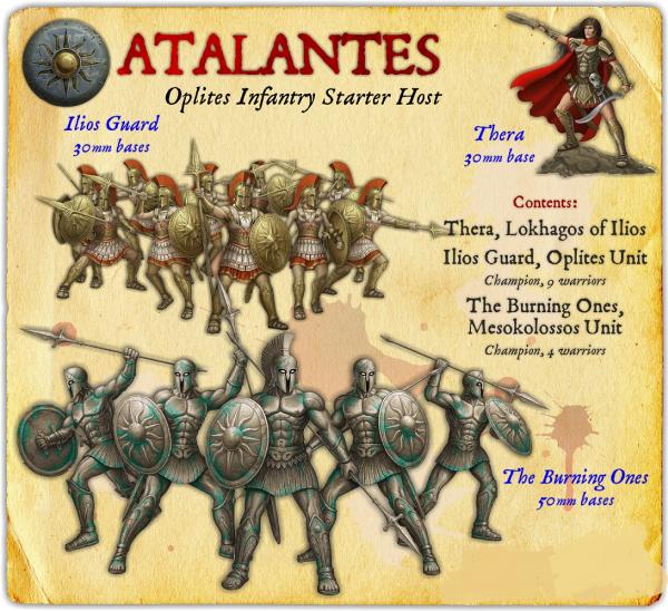 Darklands: Atalantes Oplites Infantry Starter Host (Metal) 