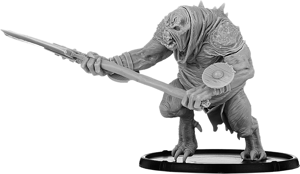 Darklands: Gando, Great Axe Troll Warrior (Resin) 