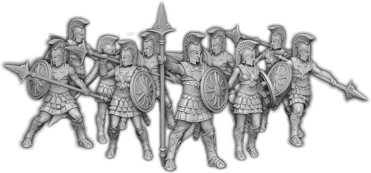 Darklands: Ilios Guard, Oplites of Ilios Unit (10x warriors w/cmd) 