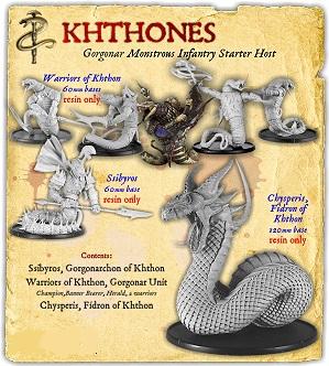 Darklands: Khthones Gorgonar Monstrous Infantry Starter Host 
