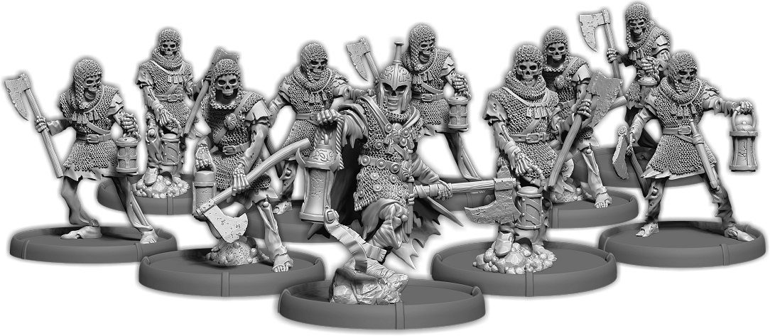Darklands: The Betrayers of Ceafor Barrow, Wihtax Unit (with Command) (Metal) 