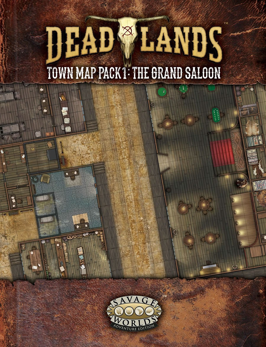 Deadlands: The Weird West - Town Map Pack 1: GRAND SALOON 