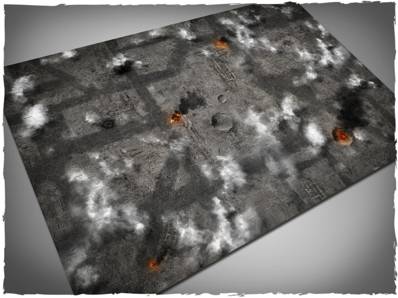 Deep Cut Studio Mat: Scorched Sky: 4x6 -2" Hexes (Cloth) 