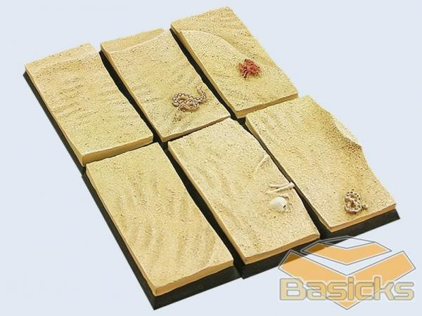 Basicks Bases: Desert: 25x50mm 