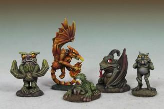 DiTerlizzi Masterworks: Devil Toad, Quasit, Wormwood, Fire Imp & Eye Of The Swamp 