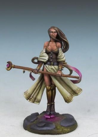DiTerlizzi Masterworks: Zarese of the Silver Moon - Female Mage with Staff 