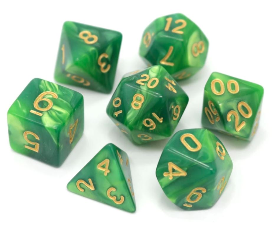 Die Hard: Poly RPG Dice Set: Absinthe 