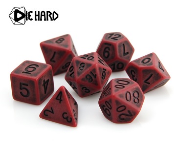 Die Hard: Poly RPG Dice Set:  Blood Golem 
