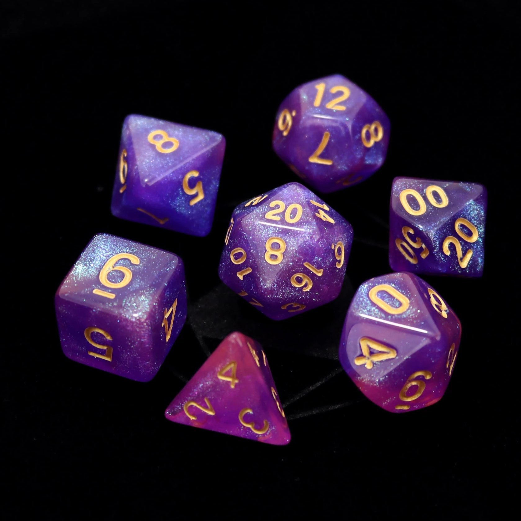 Die Hard: Poly RPG Dice Set:  Briar Rose Aurora 