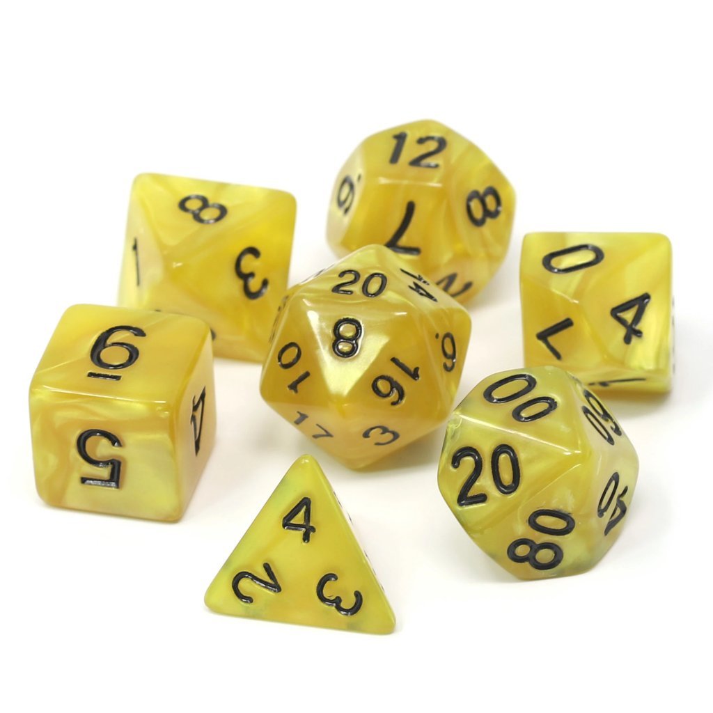 Die Hard: Poly RPG Dice Set: Gold Doubloons 