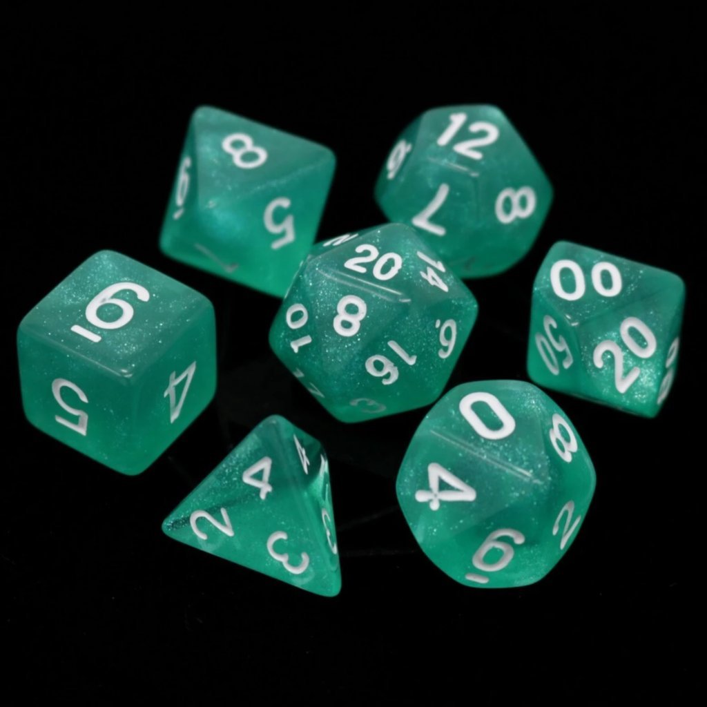 Die Hard: Poly RPG Dice Set: Hakuro w/ White 