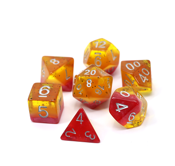 Die Hard: Poly RPG Dice Set: Passion Fruit 