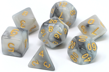 Die Hard: Poly RPG Dice Set: Quicksliver 