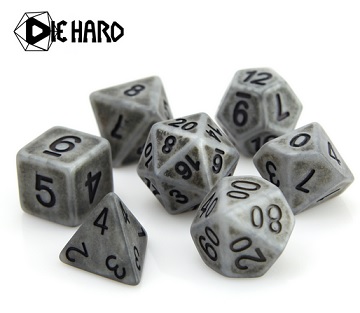 Die Hard: Poly RPG Dice Set: Stone Golem 