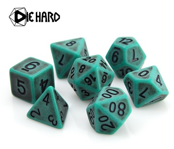 Die Hard: Poly RPG Dice Set: Swamp Golem 