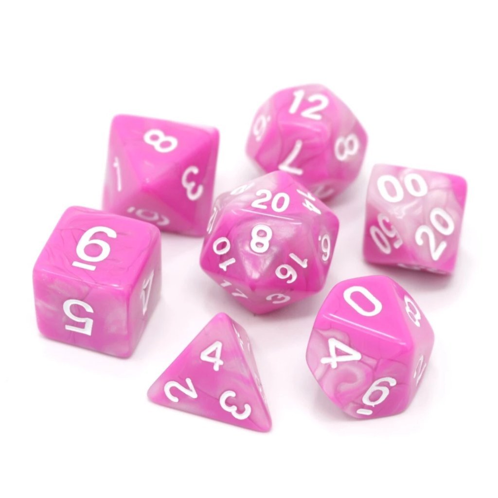 Die Hard: Poly RPG Dice Set: Tickled Pink 