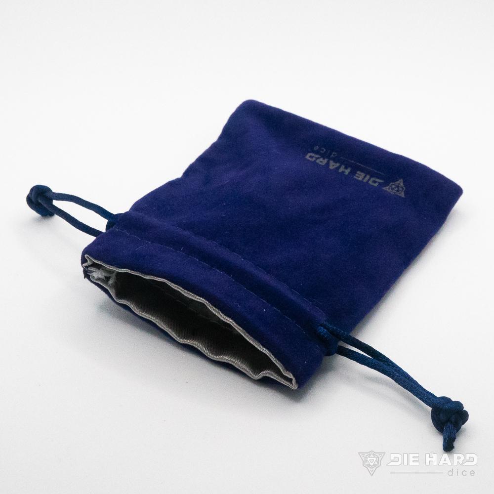 Die Hard: Satin-Lined Velvet bag: Small Blue Anemone 