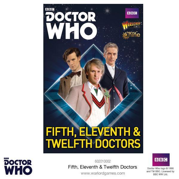 Doctor Who Miniatures: Fifth, Eleventh & Twelfth Doctors 