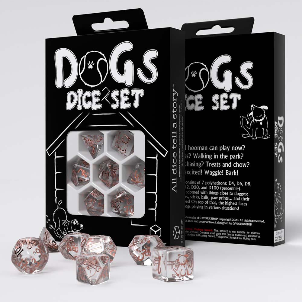 Dogs Dice Set: Bubbles 
