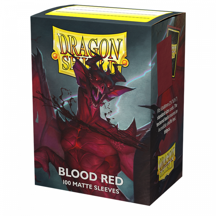 Dragon Shield: Dual Matte Card Sleeves (100): Blood Red 