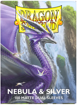 Dragon Shield: Matte Dual Card Sleeves (100): Nebula & Silver  