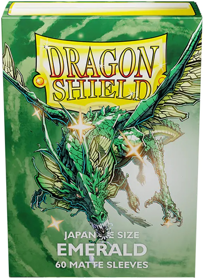 Dragon Shield: Japanese Size Matte Sleeves (60ct) - Emerald 