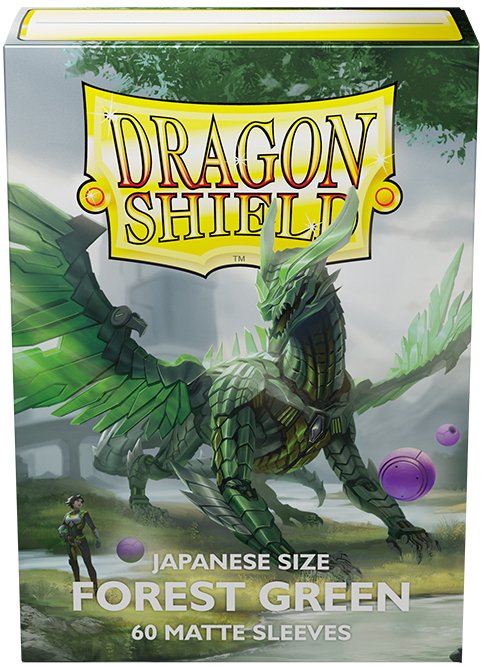 Dragon Shield: Japanese Size Matte Sleeves (60ct): Forest Green 