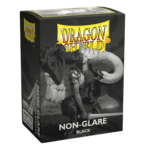 Dragon Shield: Matte Non-Glare Card Sleeves (100): Black V2 