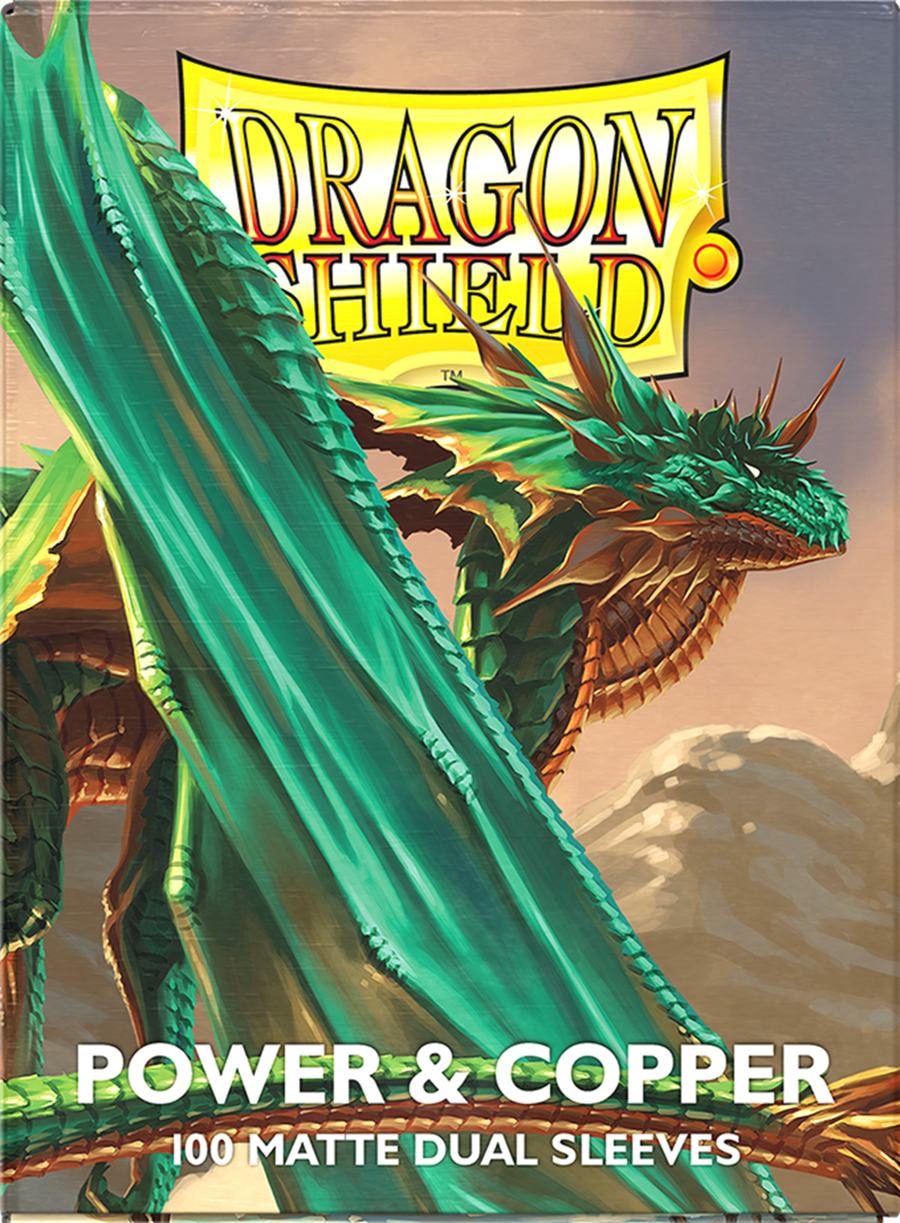 Dragon Shield: Matte Dual Card Sleeves (100): POWER AND COPPER 
