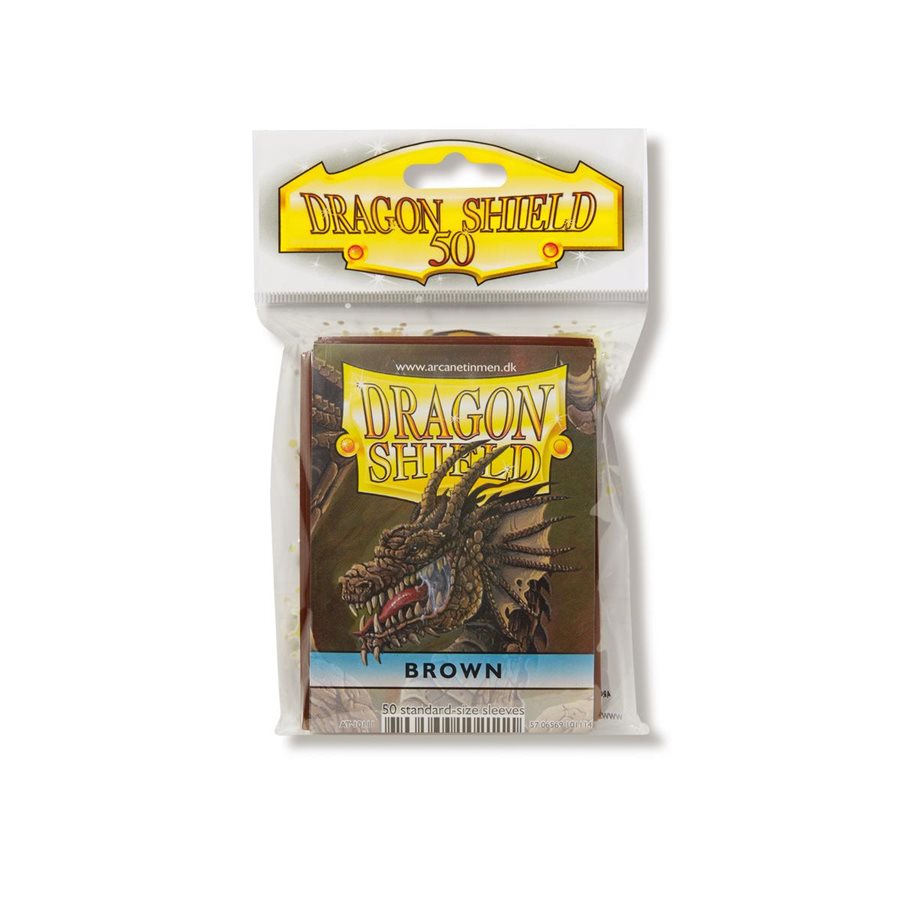 Dragon Shield: Standard Card Sleeves (50ct): Brown 