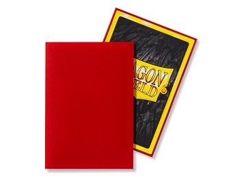 Dragon Shield: Japanese Size Matte Sleeves (60ct) - Crimson 
