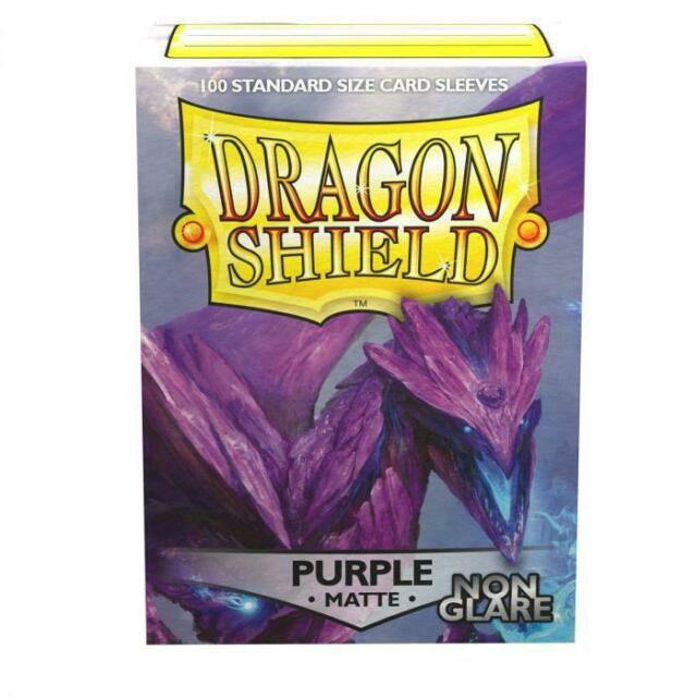 Dragon Shield: Matte Card Sleeves (100): Non-Glare Purple 