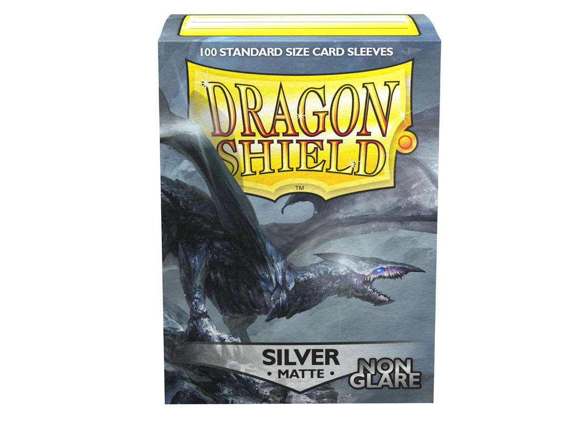 Dragon Shield: Matte Card Sleeves (100): Non-Glare Silver 