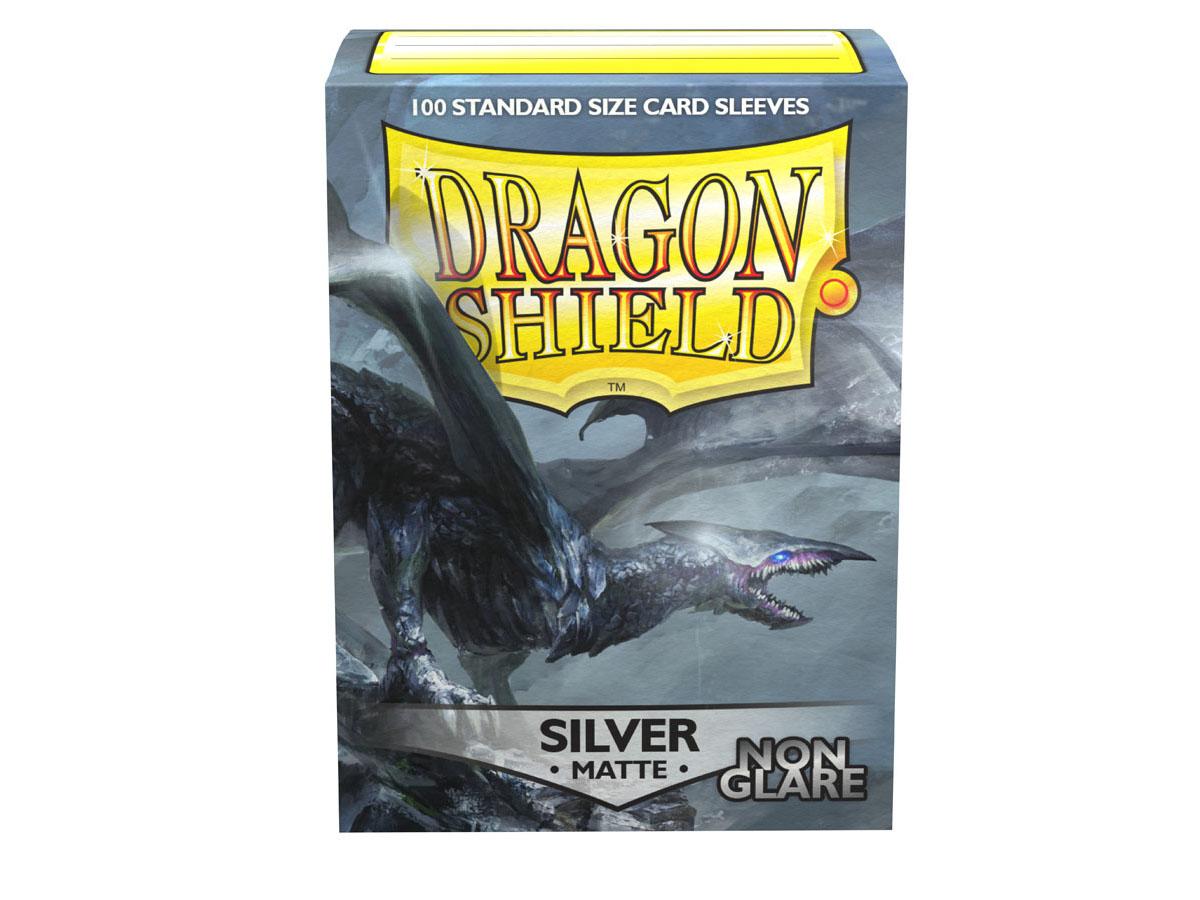 Dragon Shield: Matte Non-Glare Card Sleeves (100): Silver 