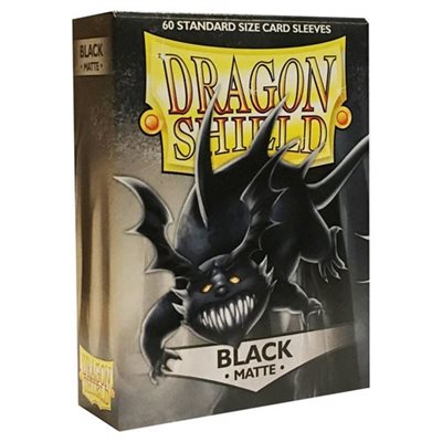 Dragon Shield: Matte Card Sleeves (60): Black 