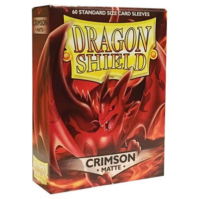 Dragon Shield: Matte Card Sleeves (60): Crimson 