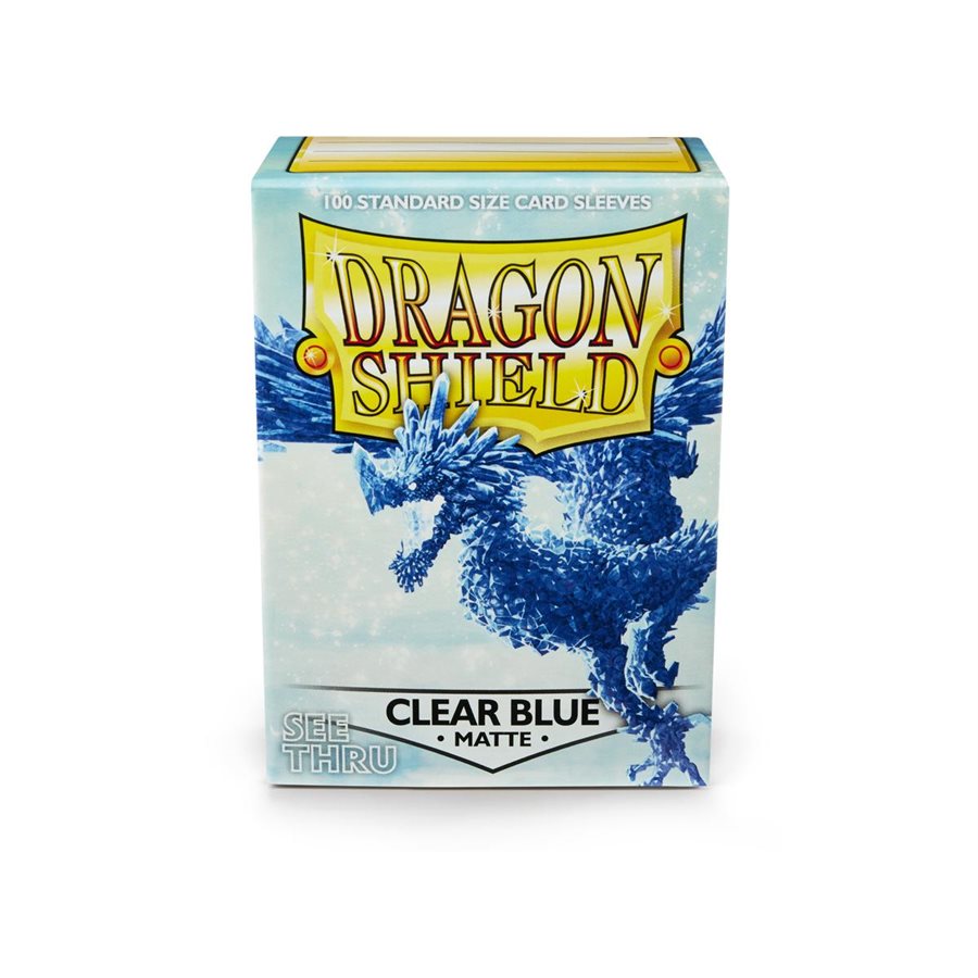 Dragon Shield: Matte Card Sleeves (100): Clear Blue 