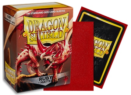 Dragon Shield: Matte Card Sleeves (100): Ruby 