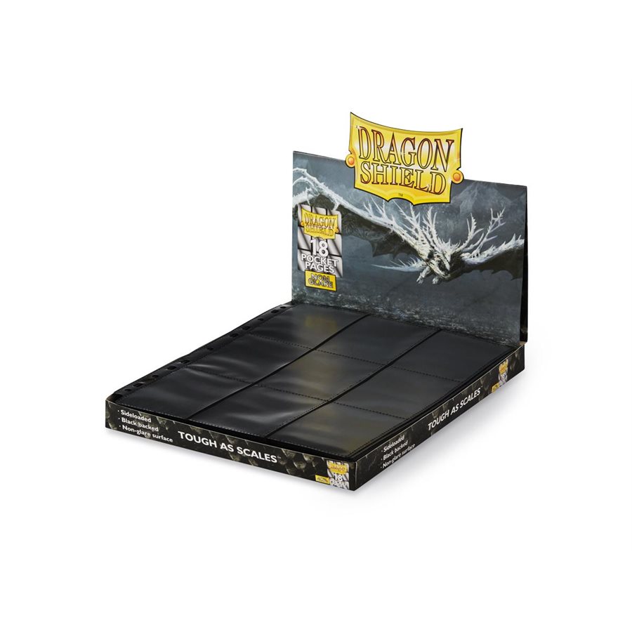 Dragon Shields: Pages- 18 Pocket Side Loader Non-Glare (50) 