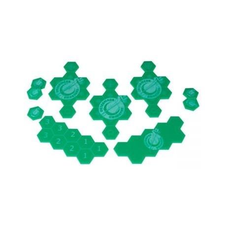 DreadBall: Greenmoon Smackers Acrylic Inserts (SALE) 