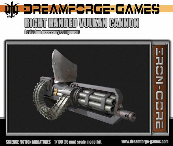 Dreamforge Games: Leviathan (15mm Version)- Right Handed Vulkcan Cannon 