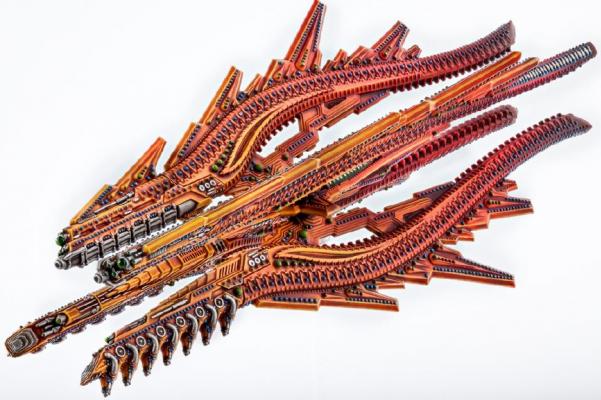 DropFleet Commander: Shaltari Tribes: Ruby / Sapphire Class Battlecruiser 