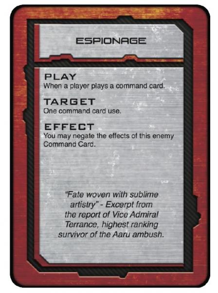 Dropzone Commander: Shaltari Tribes: Command Cards (DropFleet Commander) 