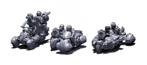Dropzone Commander: The Resistance: Attack ATVs (DropFleet Commander) 